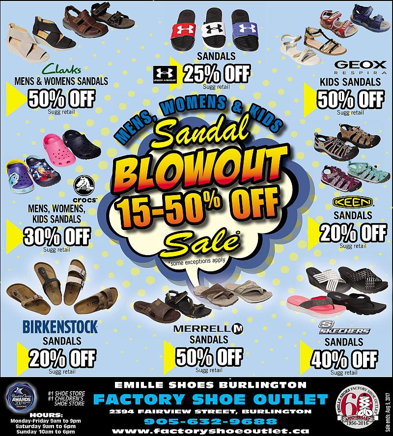 Factory Shoe Outlet, Shoe Store in Burlington, Ontario, Oakville